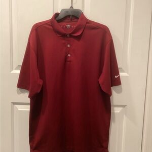 Nike Men's Golf Deep Red Polo Shirt size Large
